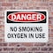 Signmission No Smoking Oxygen In Use Danger Sign, Plastic, 10in W x 7in L, 2PK OS-2PACK-DS-P-710-L-19448 - alternate 4